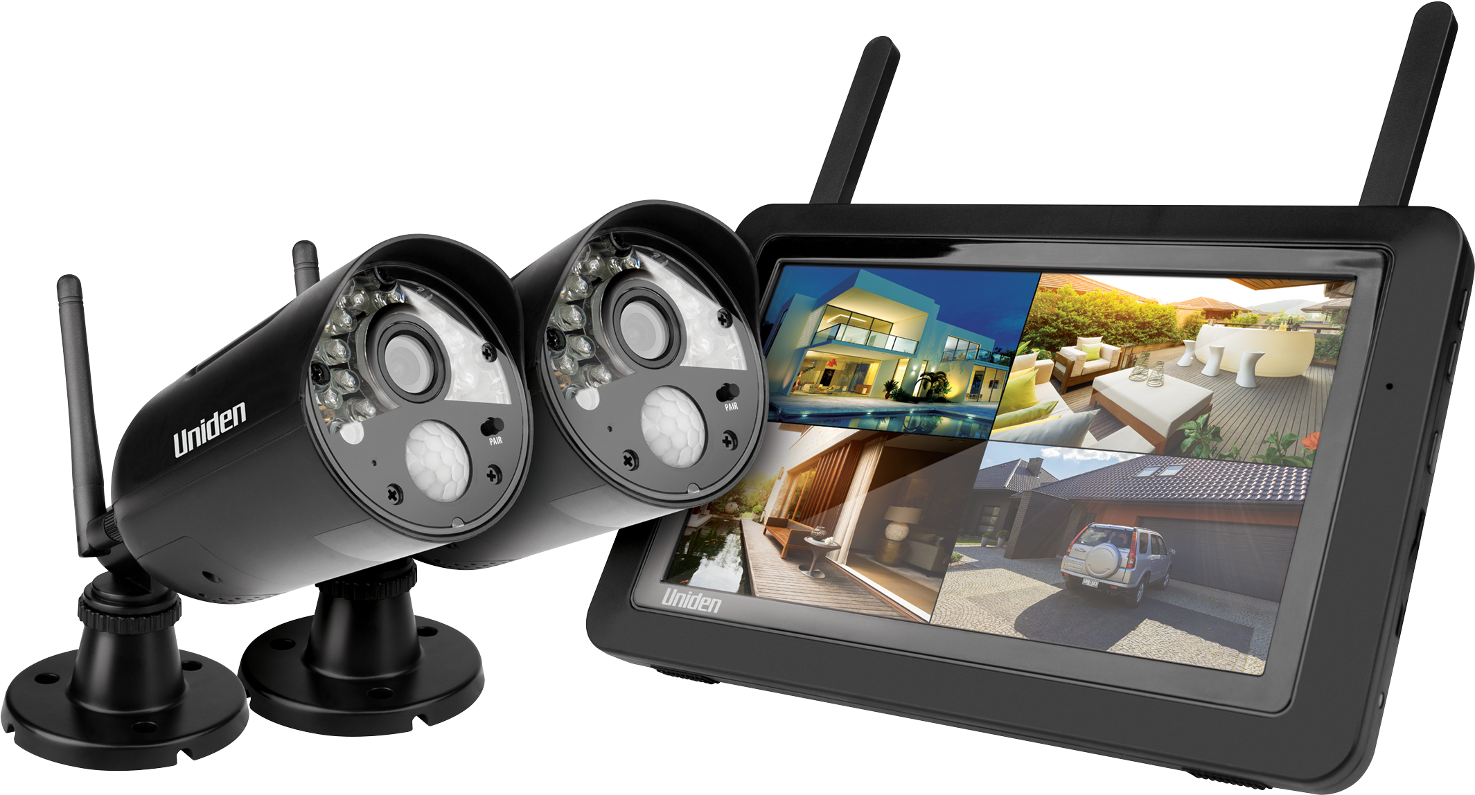 Guardian G3720 - Uniden Video Surveillance Live (2200x1175), Png Download