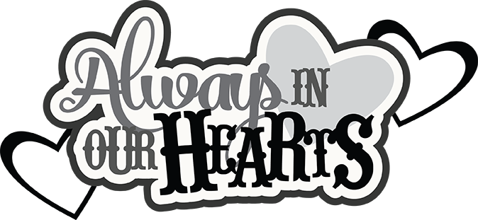 Always In Our Hearts Svg Scrapbook Cardmaking Cute - Cardmaking (674x311), Png Download