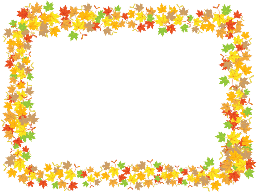 Free Png Leaf Frame Png Pic Png Images Transparent - Leaf Frame Clipart (850x638), Png Download