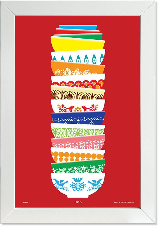 100th Anniversary Vintage Pyrex Print (800x800), Png Download
