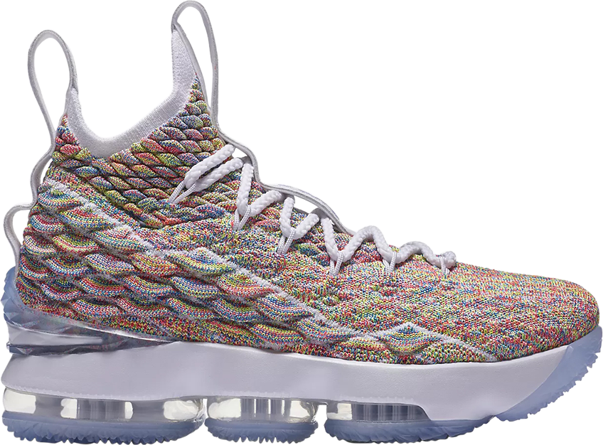 Lebron 15 Gs 'fruity Pebbles' - Fruity Pebble Lebron 15 (848x626), Png Download