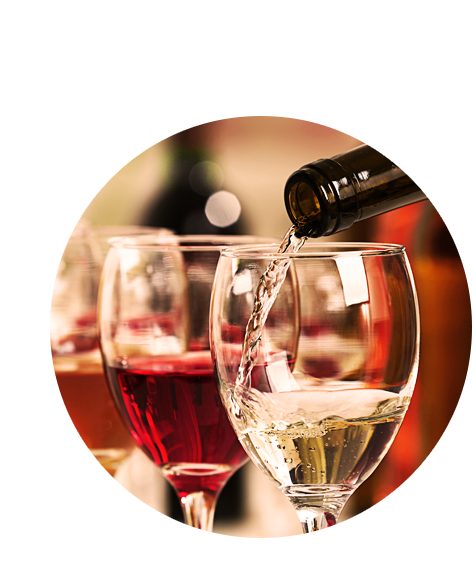 Pouring White Wine On Glass - Wine Stock (600x600), Png Download