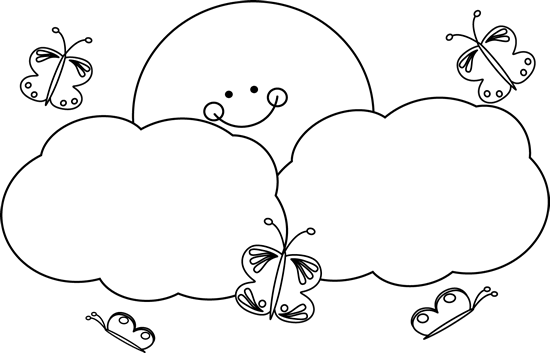 Black And White Butterflies And Sunshine Clip Art - Butterfly Pics Black And White (550x353), Png Download