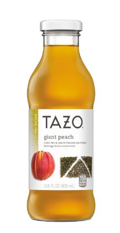 Tazo Giant Peach - Tazo Iced Green Tea, Giant Peach - 13.8 Fl Oz Bottle (471x471), Png Download