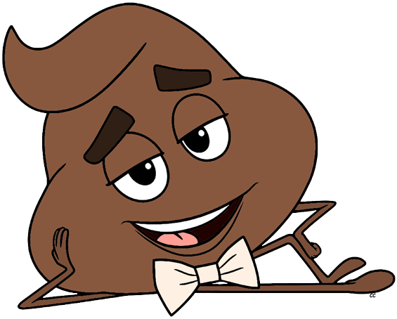 Gene Hi-5 Smiler Jailbreak Poop - Poop Emoji Movie Clipart (565x454), Png Download