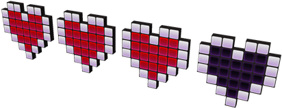 8-bit Lifebar - 8 Bit Life Bar Roblox (420x420), Png Download