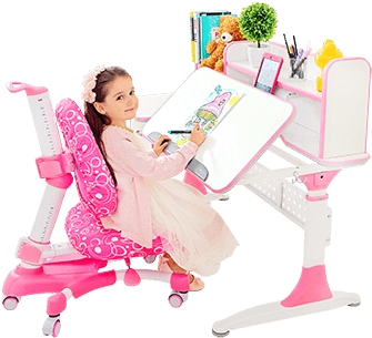 Ergonomics Tips To Kids - Desk (406x312), Png Download
