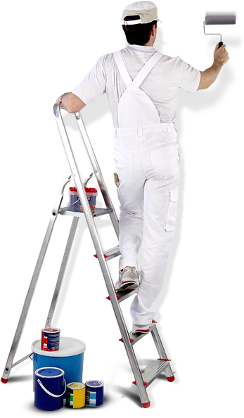 Png Pintor - Man Paint Png (347x594), Png Download