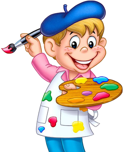 Por Rosario El Miér 4 Feb - Dibujo Niño Pintor (404x500), Png Download