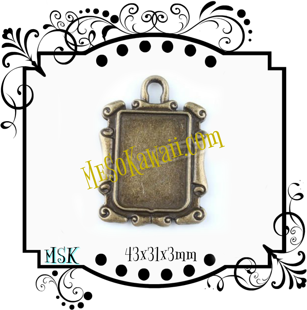 Antique Bronze Rectangle Frame - Tim Holtz Stamper's Anonymous Collection Stamp & (800x800), Png Download