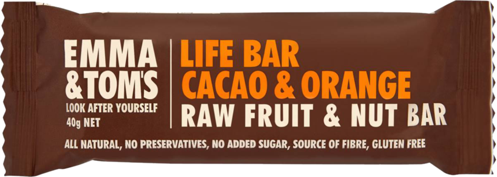 Emma & Tom's Life Bar Caocao - Emma & Toms Life Bar Cacao & Coconut 35g (1024x365), Png Download