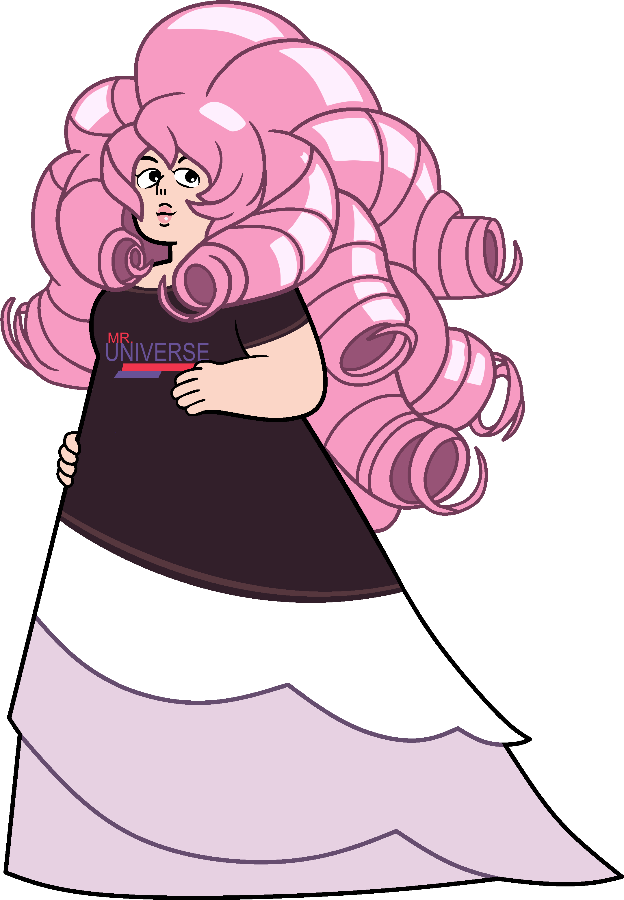 Rose Mr U Shirt - Rose Quartz Steven Universe T Shirt (2500x3500), Png Download