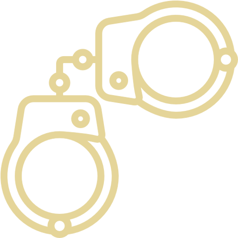 Criminal Law - Handcuffs Drawing (800x800), Png Download