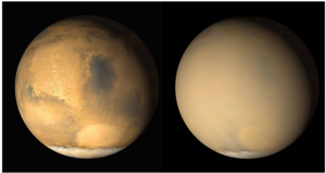 Is Mars About To Be Enshrouded By A Global Dust Storm - Earth (300x200), Png Download