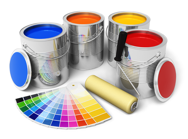 Pintura De Interiores E Exteriores - Solvent Paints (650x481), Png Download