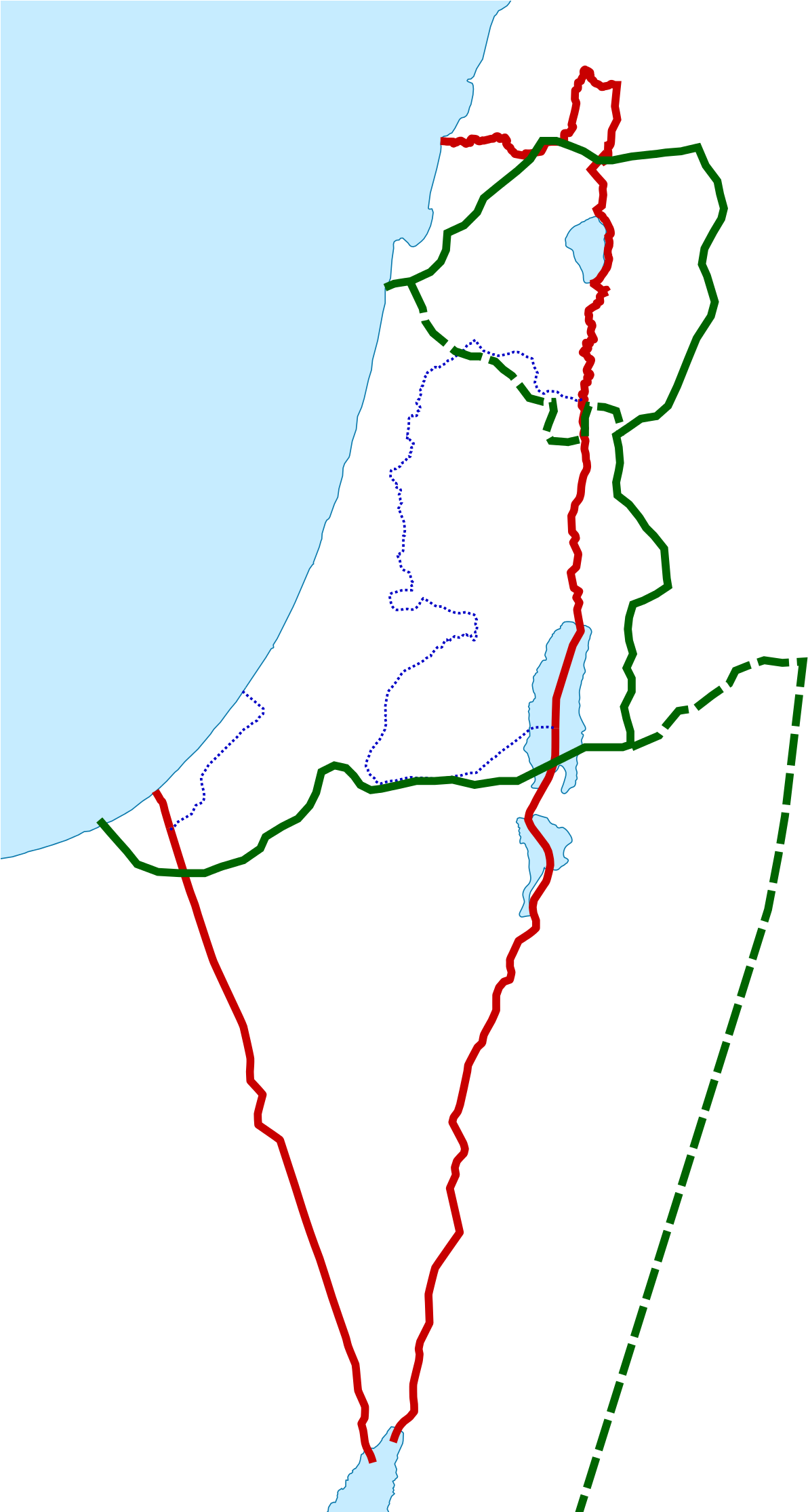 Israel Borders Under International Law (1200x2230), Png Download