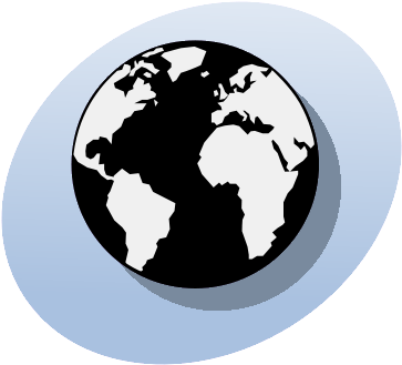 P Globe Blue - World Map Western Pacific (400x360), Png Download
