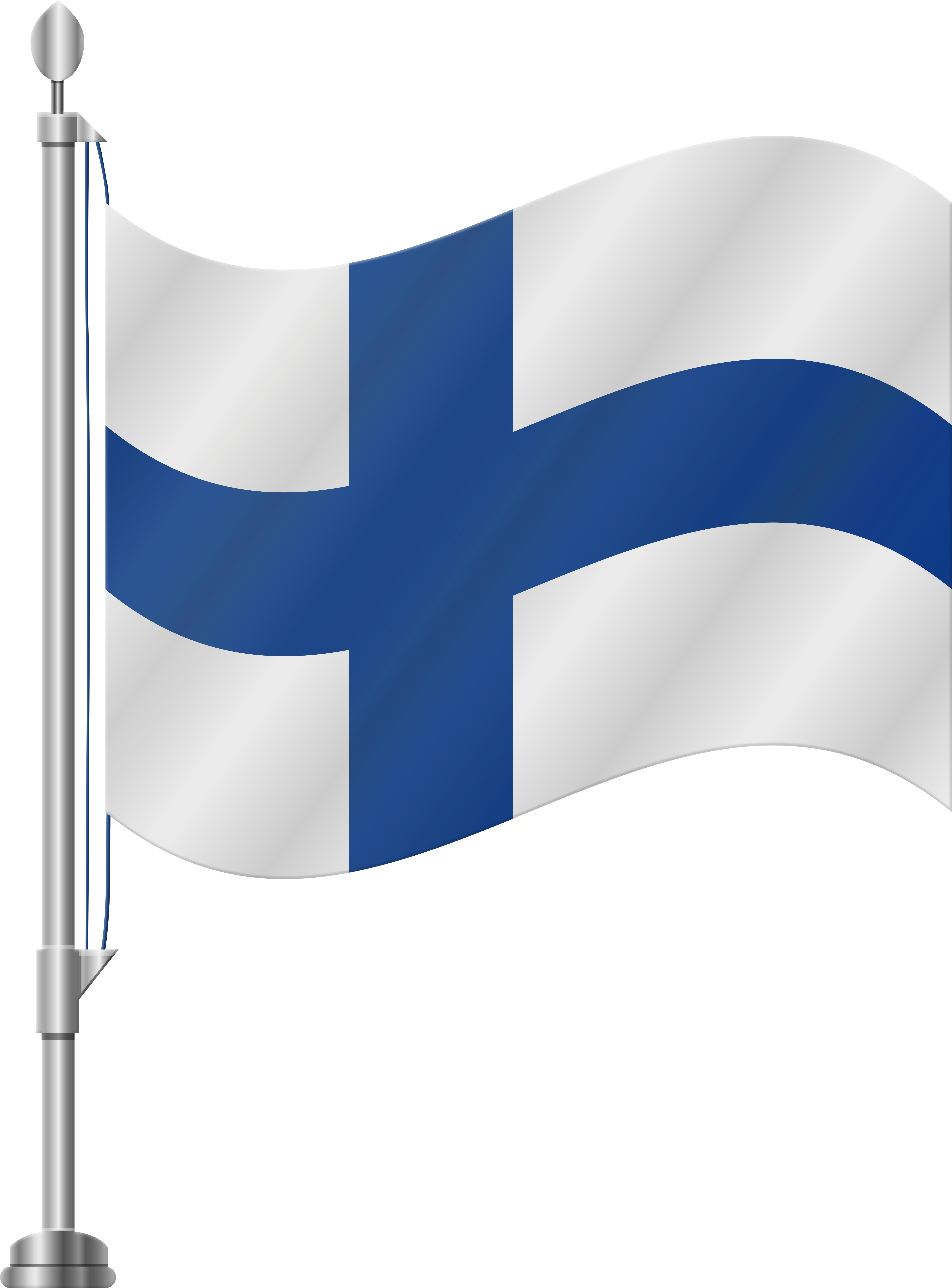 Finland Flag Png Clip Art - Clip Art Finnish Flag (384x500), Png Download