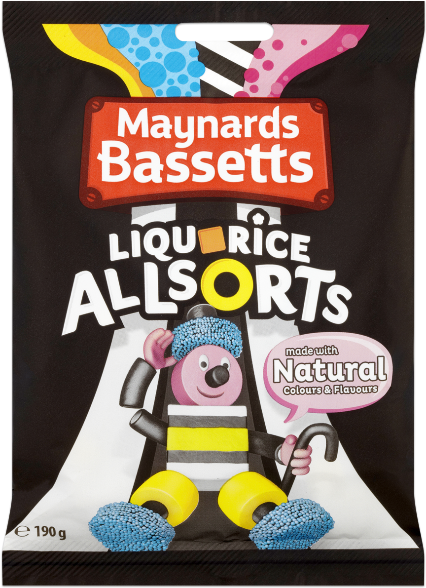 Liquorice Allsorts 190g - Maynards Bassetts Liquorice Allsorts (1200x1200), Png Download