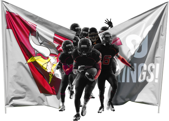 13-ounce Vinyl Banner Made Of Two Pieces Attached With - Flag (599x438), Png Download