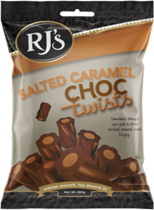 Chocolate Twists - Salted Caramel Licorice (700x700), Png Download