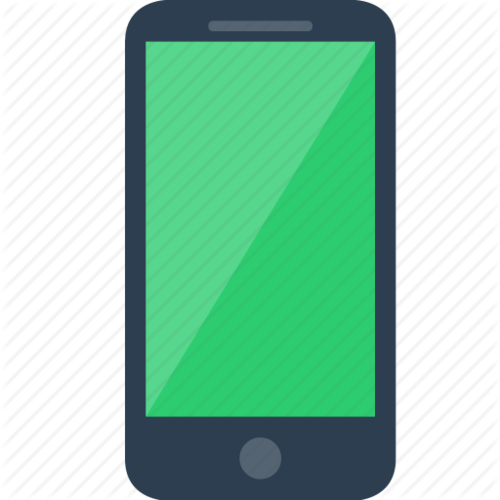 Mobile Phone Screen - Iconfinder (500x500), Png Download