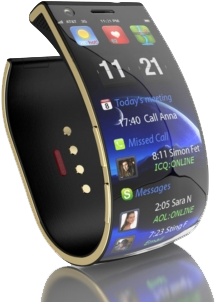 Smart Bracelet Flexible Screen (493x338), Png Download