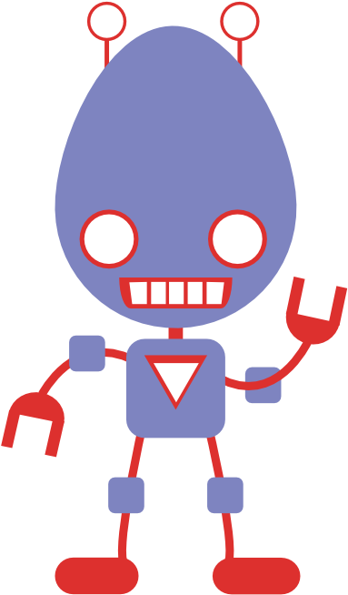 Robot Clipart Halloween - Cute Robots Png (555x718), Png Download