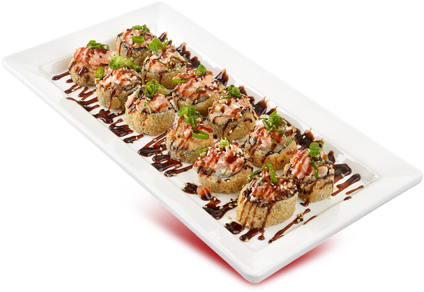 Hot Roll Png - Hot Roll De Salmão Png (640x434), Png Download