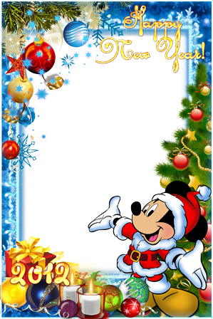 Feliz Año Nuevo Con Mickey - Happy New Year 2018 Photo With Mickey Mouse (299x448), Png Download