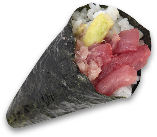 Tuna Avocado Hand Roll (600x600), Png Download