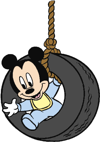 Babymicktireswing - Mickey Swing Png (362x484), Png Download