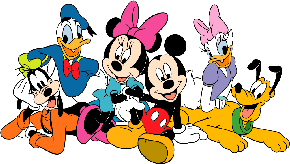 Imagem Para Face Minie E Mickey Mouse Segurando Bexigas - Disney Clipart (600x400), Png Download