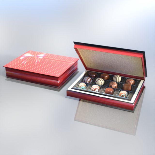 Chocolate Box, Love, Romantic, Flower Png And Psd - Psd (640x640), Png Download