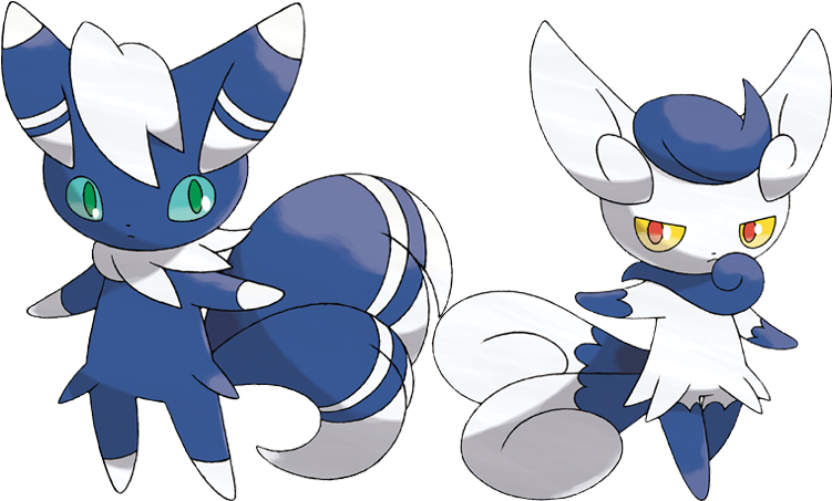Male Female Meowstic - Meowstic Male Female (750x470), Png Download