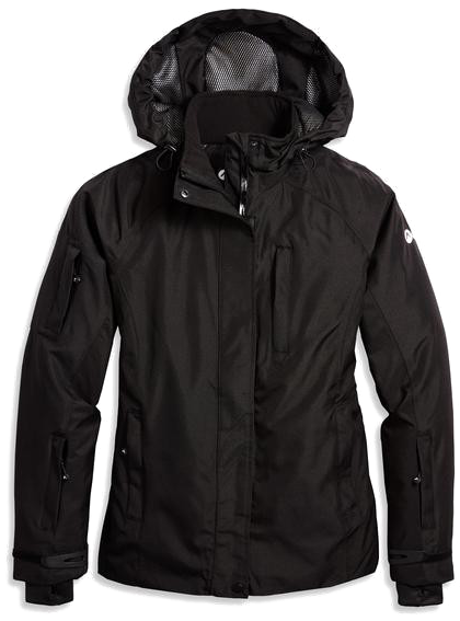 Black Winter Jacket For Women Png Image With Transparent - Patagonia Rain Jacket Mens (588x600), Png Download