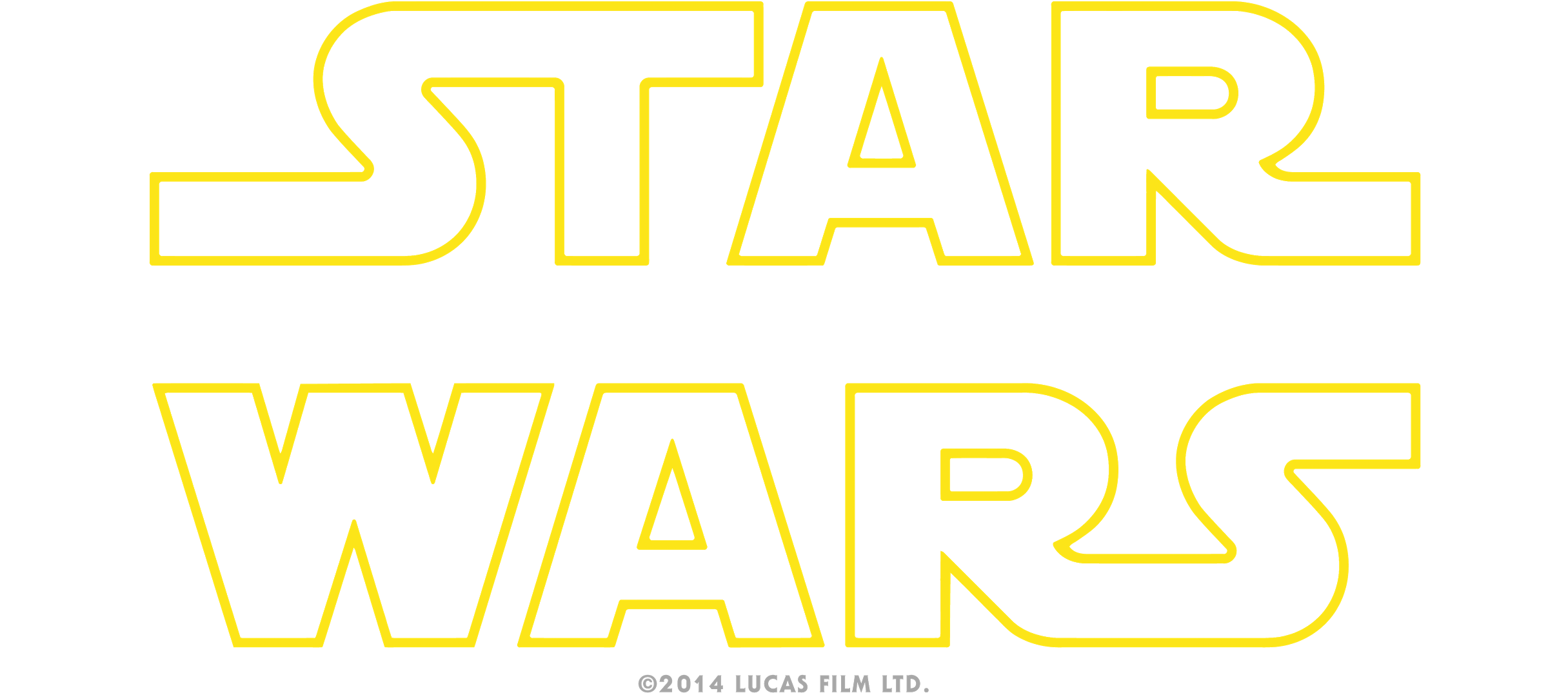 Logo Png De Star Wars El Despertar De La Fuerza - Journey To The Force Awakens Trading Card Box Star (2531x1242), Png Download