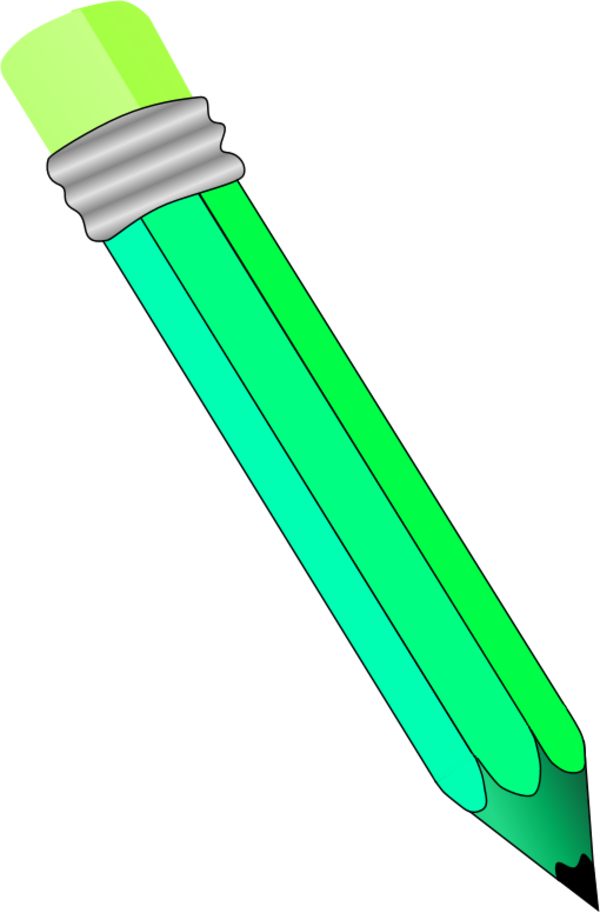 Vector Clip Art - Pencil Clip Art (600x913), Png Download