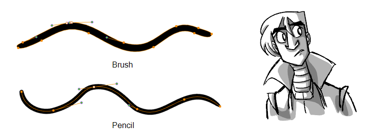 Vector Strokes Produce Files That Are Very Light, And - Drawing (741x278), Png Download