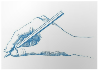 Hand Holding Pencil (400x400), Png Download