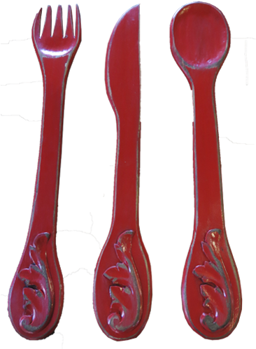 Cubiertos De Madera - Wood (500x500), Png Download