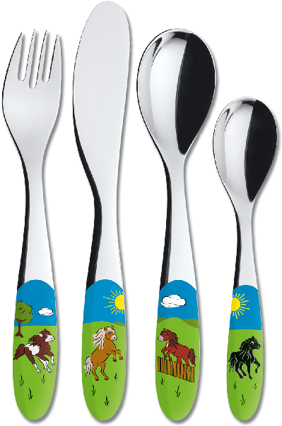 Kinder Bestek Paard (567x648), Png Download