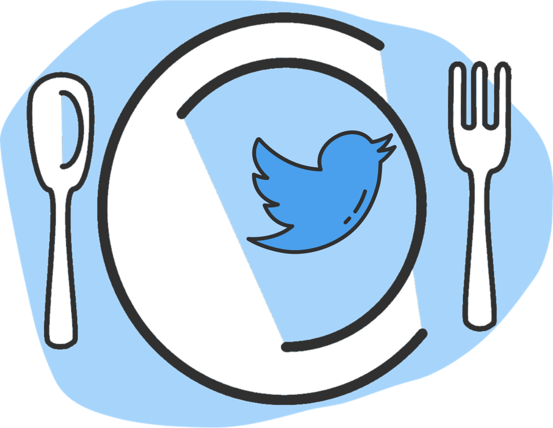 Cubiertos Para Twitter - Clip Art (1080x835), Png Download