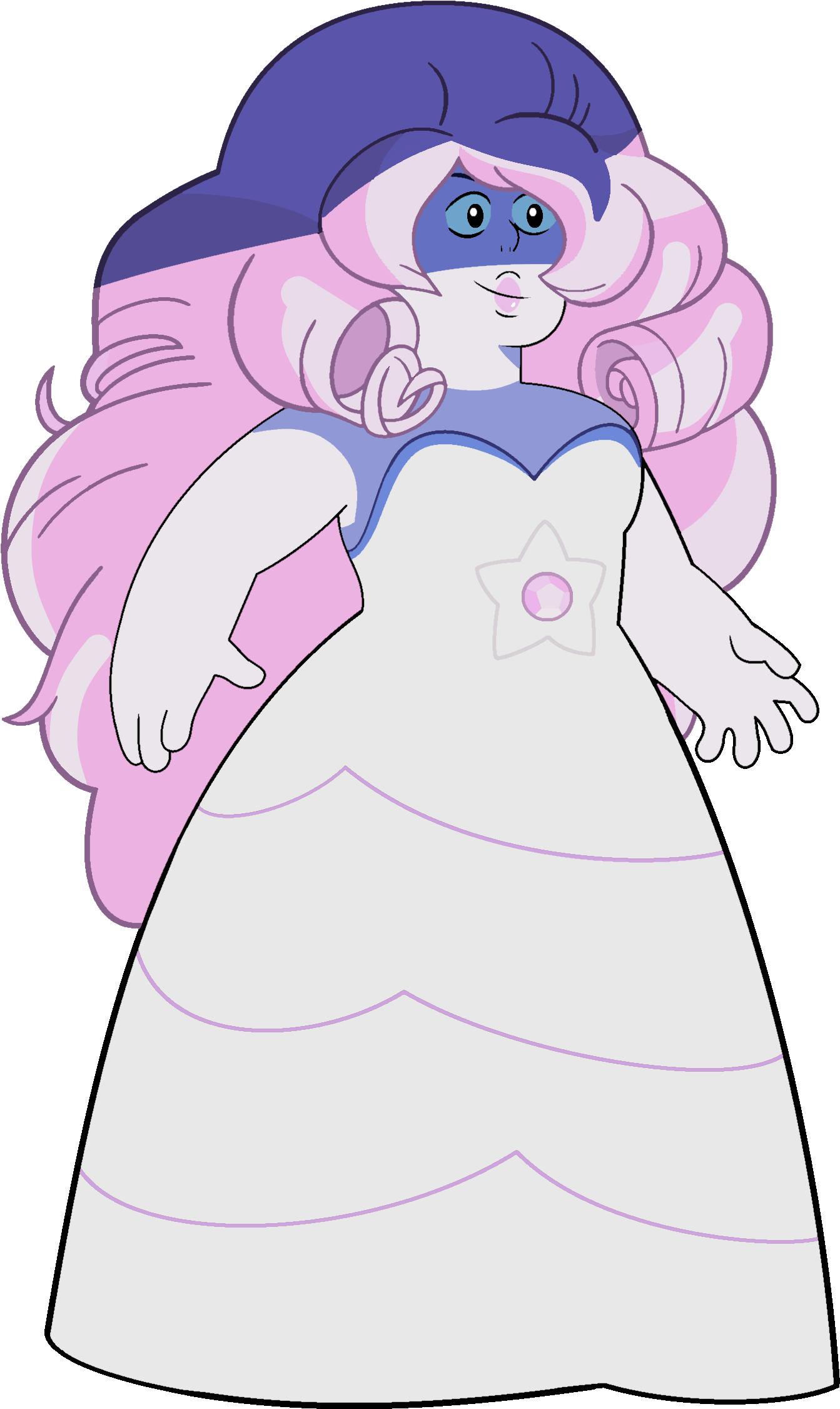 Rose Quartz Dance Floor Palette - Cartoon (1500x2400), Png Download