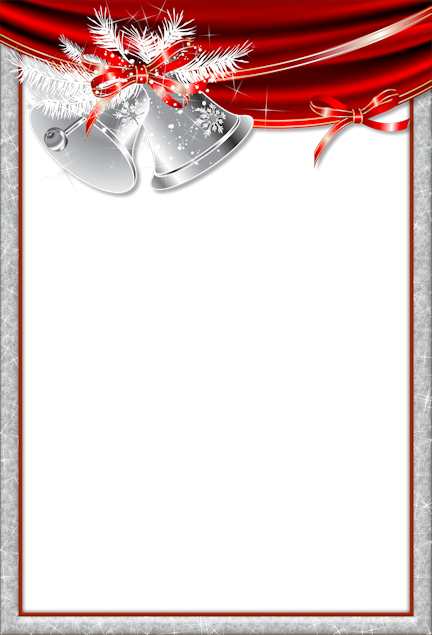 Christmas Frame Is Transparent (432x635), Png Download
