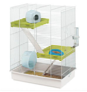 Hamster Tris Hamster Cage 18,11 X 11,42 X H 22,83" - Ferplast Rodent Cage Hamster Tris 46 X 29 X 58 Cm (600x315), Png Download