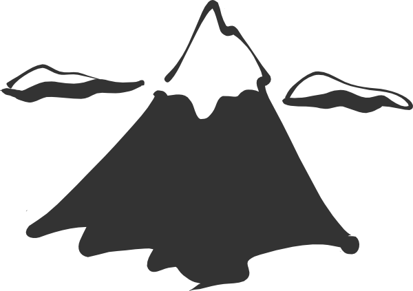 Mountain Drawing Clipart 3 By Deborah - Mountain Clip Art (600x423), Png Download