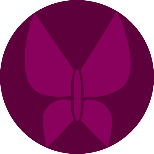 Mfc Butterfly Logo - Circle (500x500), Png Download