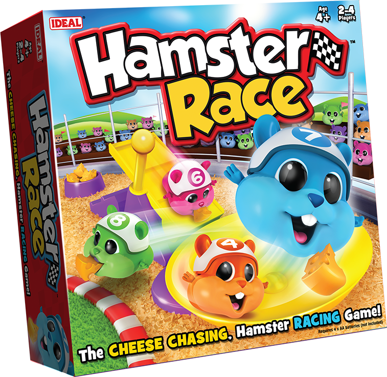 0004 10568 01 Hamster Race 3dbox Left - Hamster Race Board Game (757x736), Png Download