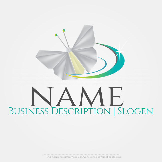 Online Logo Creator Butterfly Logo Template - Logo (650x650), Png Download